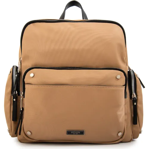 Mochila Amphora Mujer Sabrina color beige | Platanitos