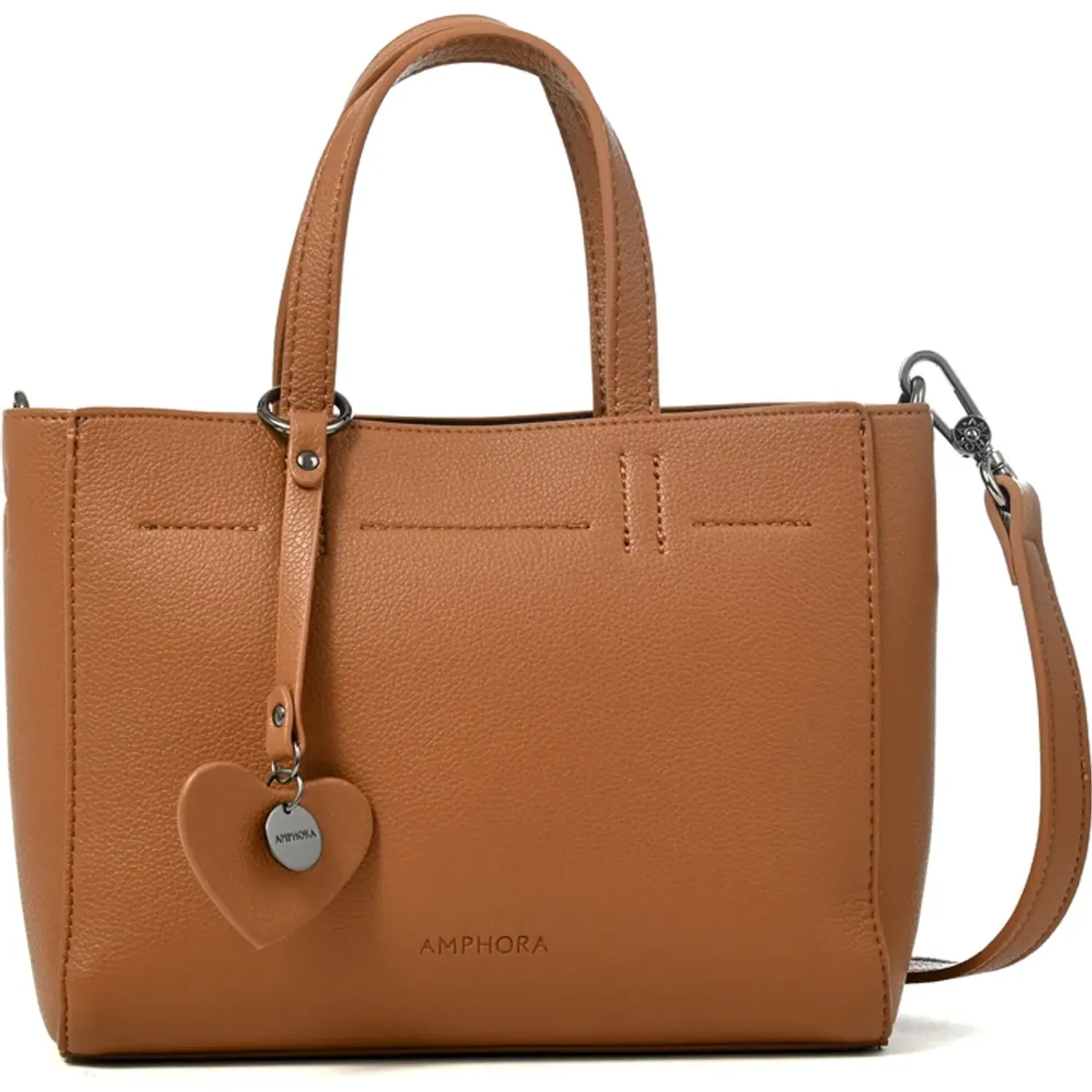 Cartera Amphora Mujer Victoria color camel/ café claro | Platanitos