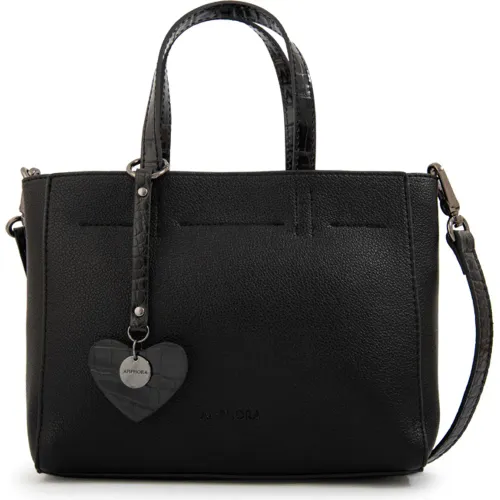 Cartera Amphora Mujer Victoria color negro | Platanitos