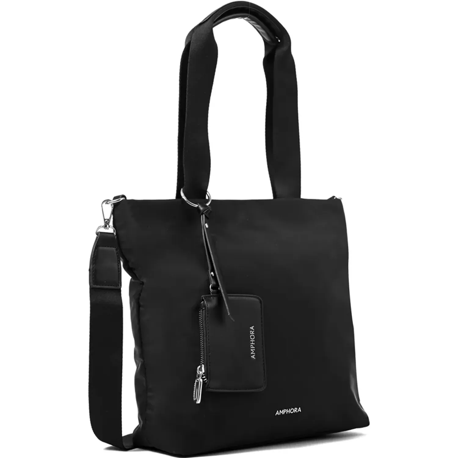 Cartera Amphora Mujer Zoe color negro | Platanitos