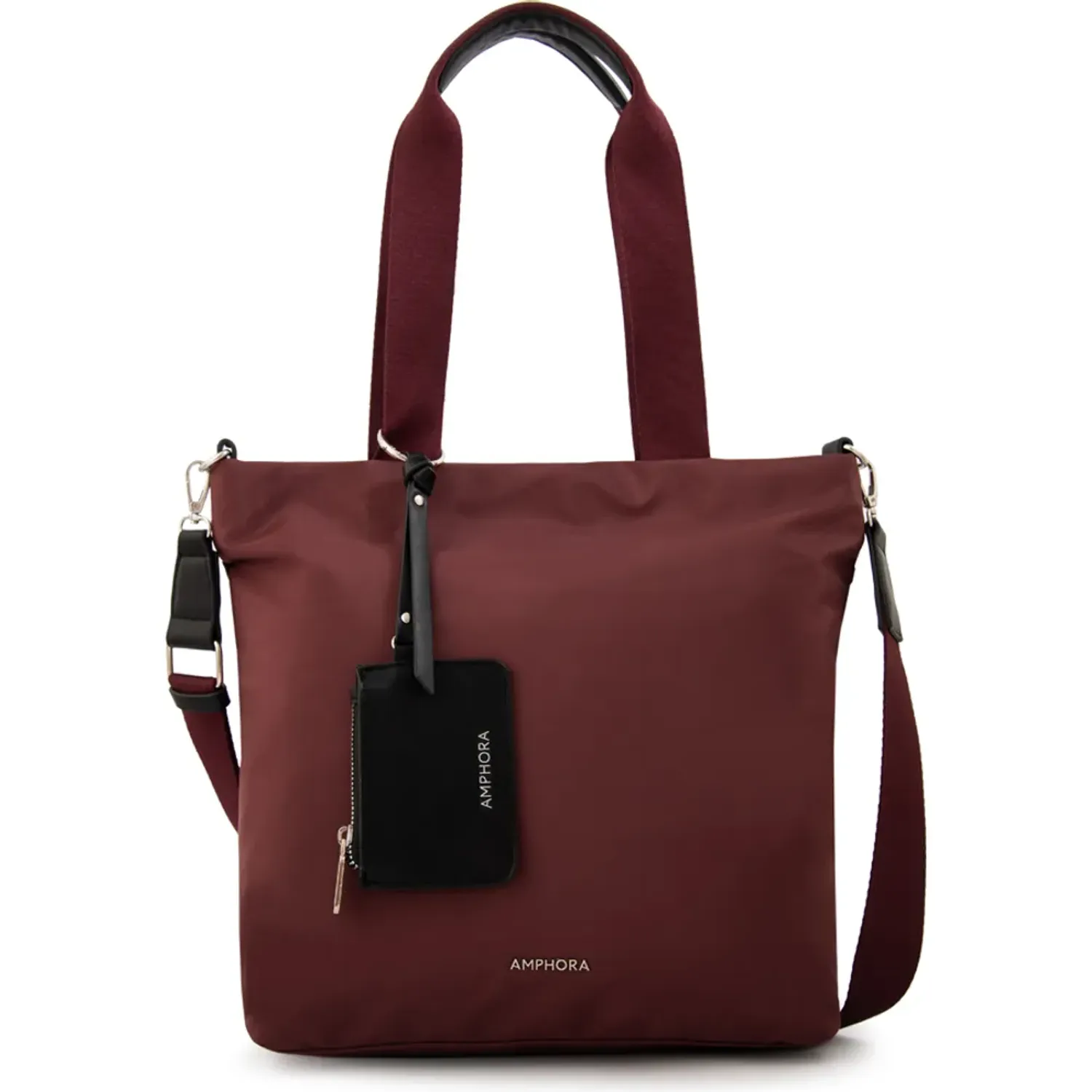 Cartera Amphora Mujer Zoe color burdeo/berenjena | Platanitos