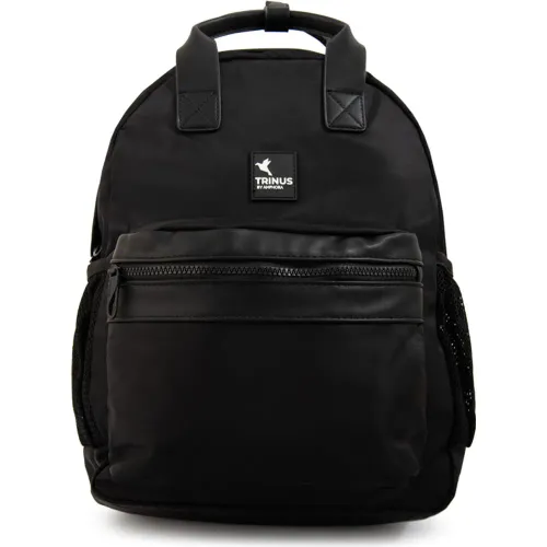 Mochila Amphora Porta Laptop 13  Mujer Maje color negro | Platanitos