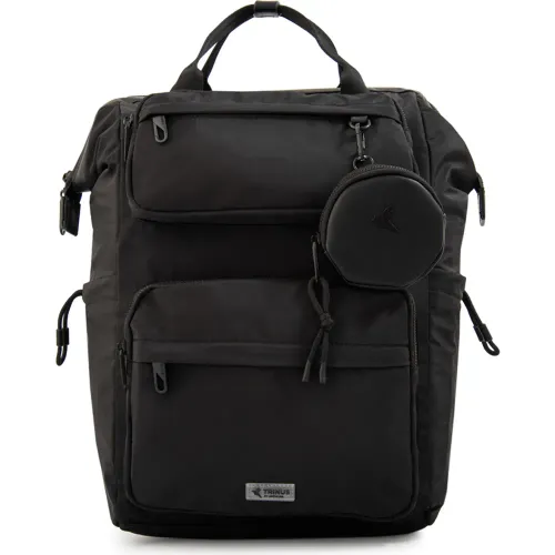 Mochila Amphora Porta Laptop 15  Mujer Pilar color negro | Platanitos