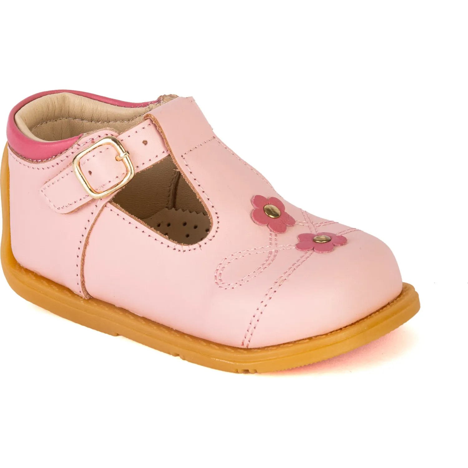 Zapatos Bubble Gummers Pibe Bebita Niña Cuero color rosado | Platanitos