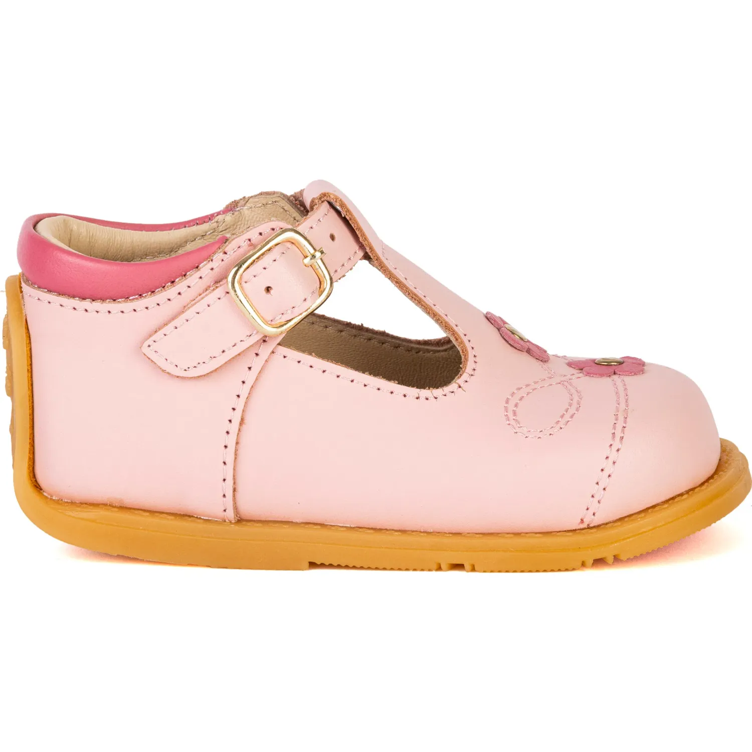 Zapatos Bubble Gummers Pibe Bebita Niña Cuero color rosado | Platanitos