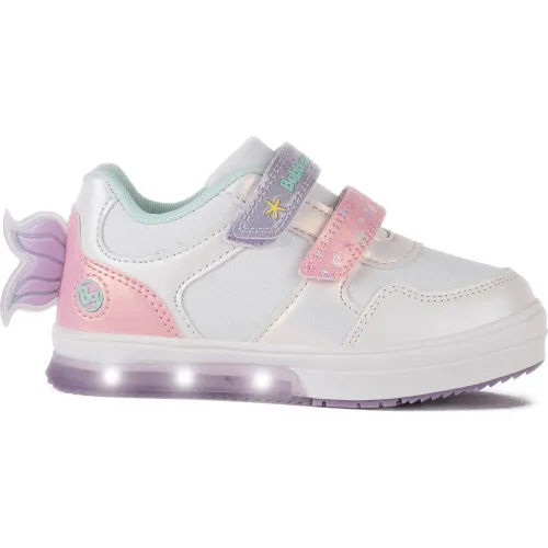 Zapatillas Bubble Gummers Urbanas Niñas Neón color blanco | Platanitos