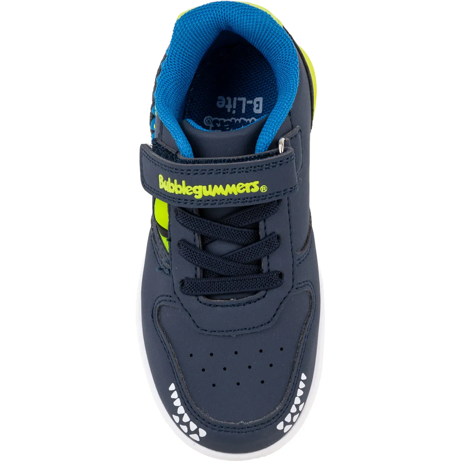 Zapatillas Bubble Gummers Urbanas Con Luces Niños Neón color navy-lima green | Platanitos