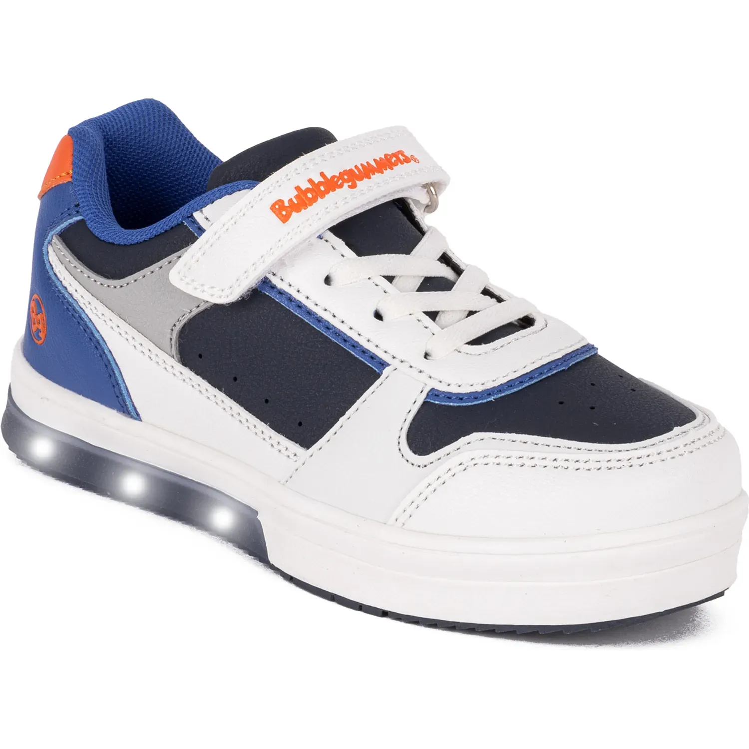 Zapatillas Bubble Gummers Urbanas Niños Neón color blanco-navy | Platanitos