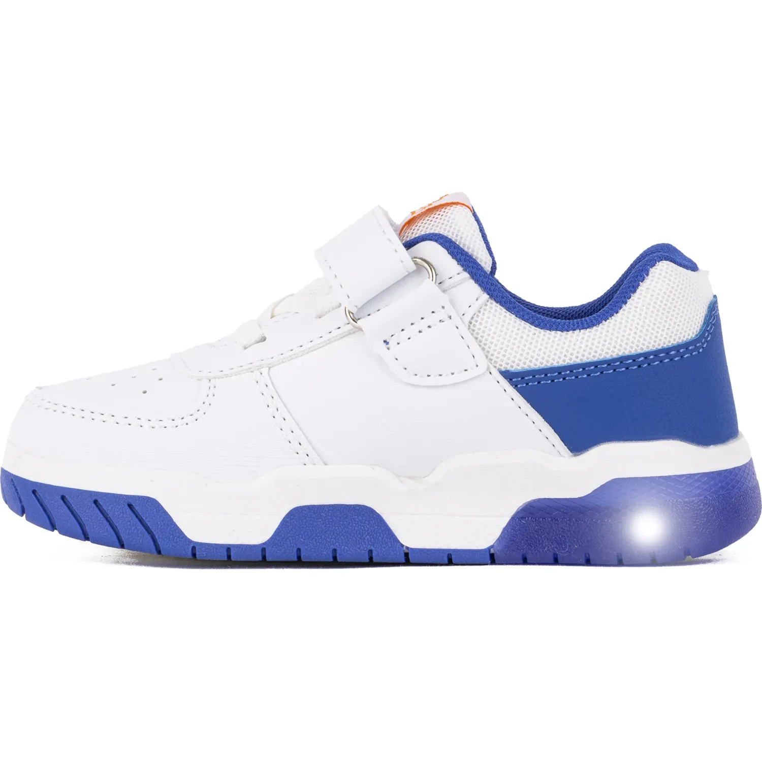 Zapatillas Bubble Gummers Urbanas Con Luces Niños Gunter color white-royal blue | Platanitos