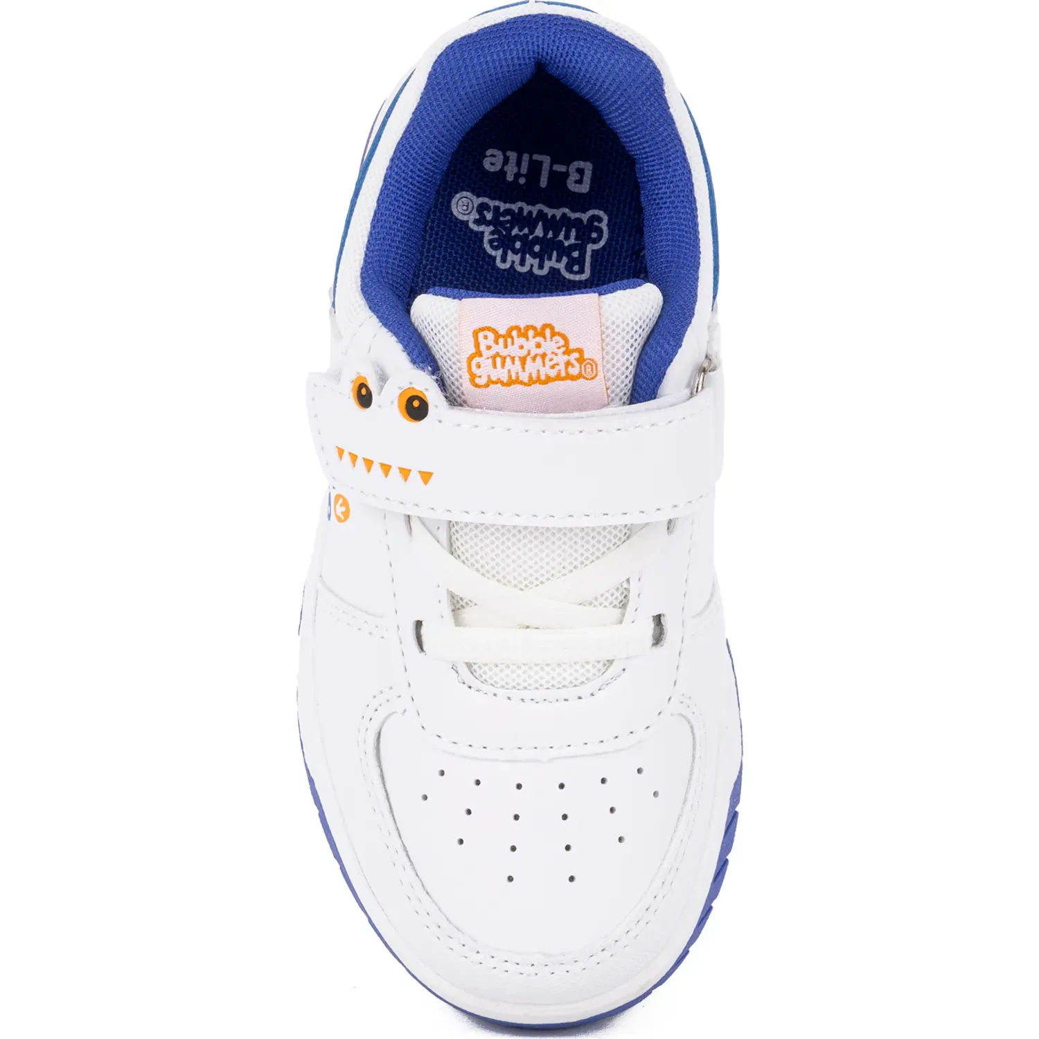 Zapatillas Bubble Gummers Urbanas Con Luces Niños Gunter color white-royal blue | Platanitos