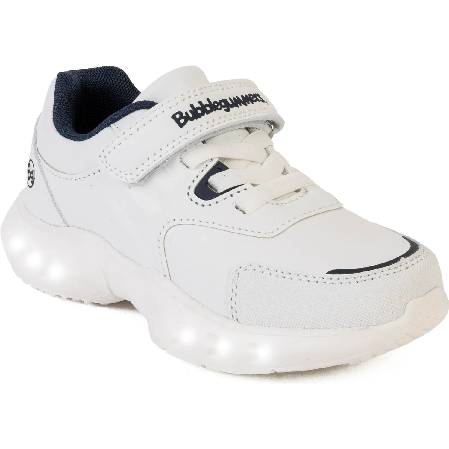 Bubble Gummers Zapatillas Bubble Gummers Urbanas Con Luces Niños Ultron color white-navy | Platanitos