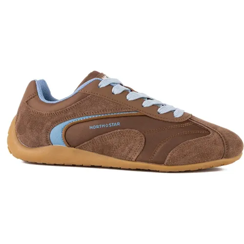 Zapatillas North Star Urbanas Mujer Retro Race color marron | Platanitos