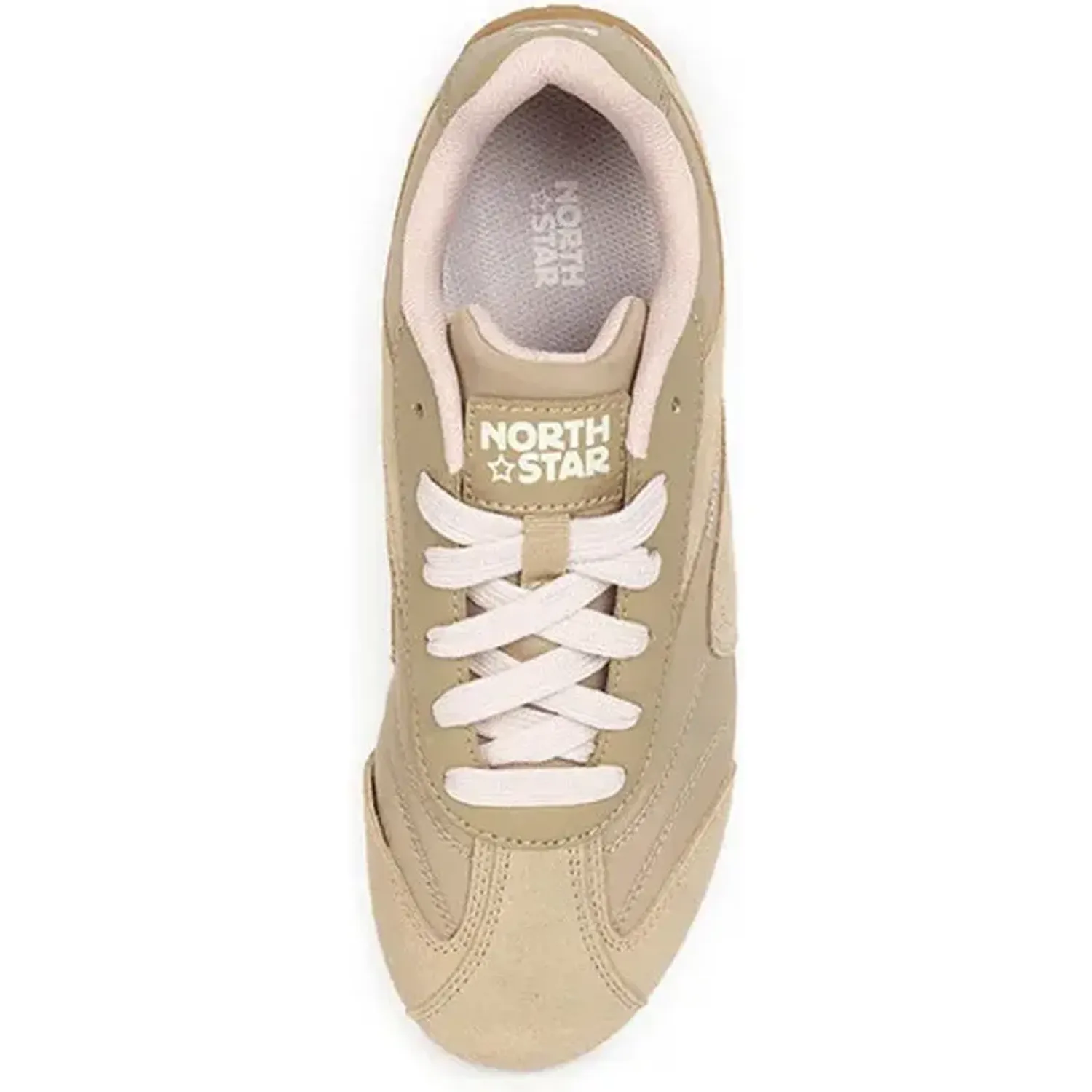 Zapatillas North Star Urbanas Mujer Retro Race color beige | Platanitos
