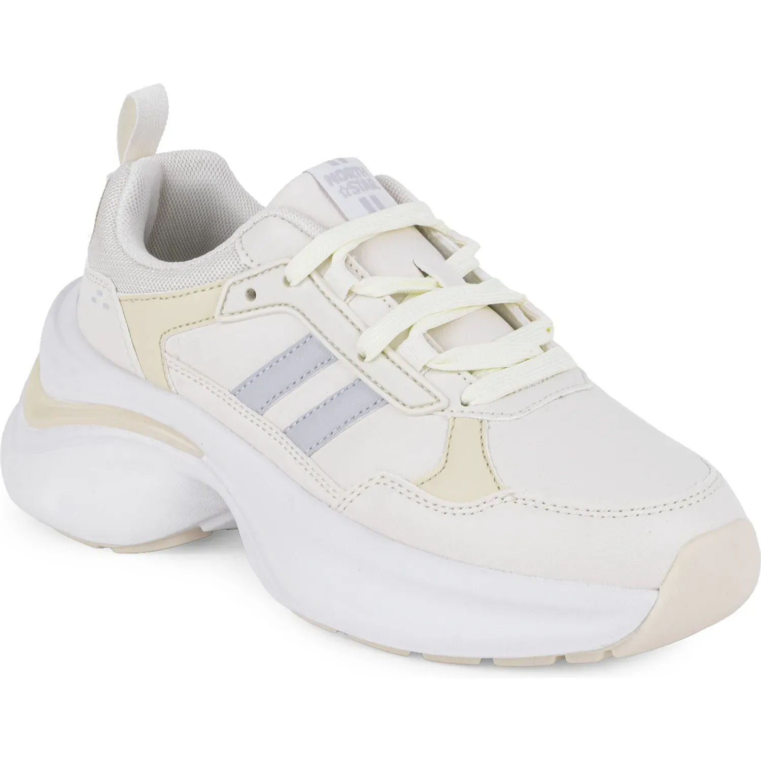 Zapatillas North Star Urbanas Mujer Isaru color beige | Platanitos