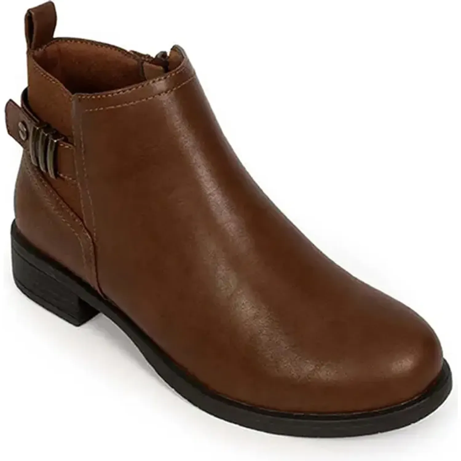 Botin Bata Comfit De Vestir Mujer Qincy color marron | Platanitos