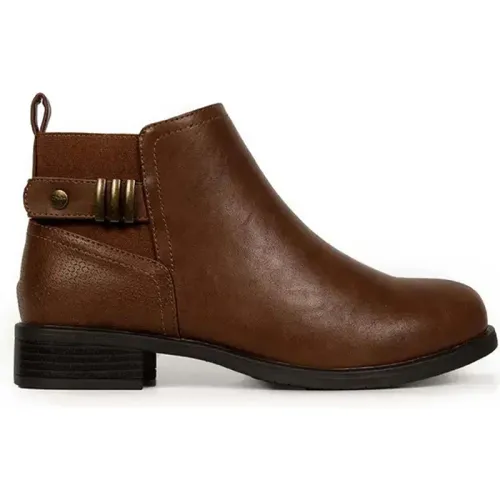 Botin Bata Comfit De Vestir Mujer Qincy color marron | Platanitos