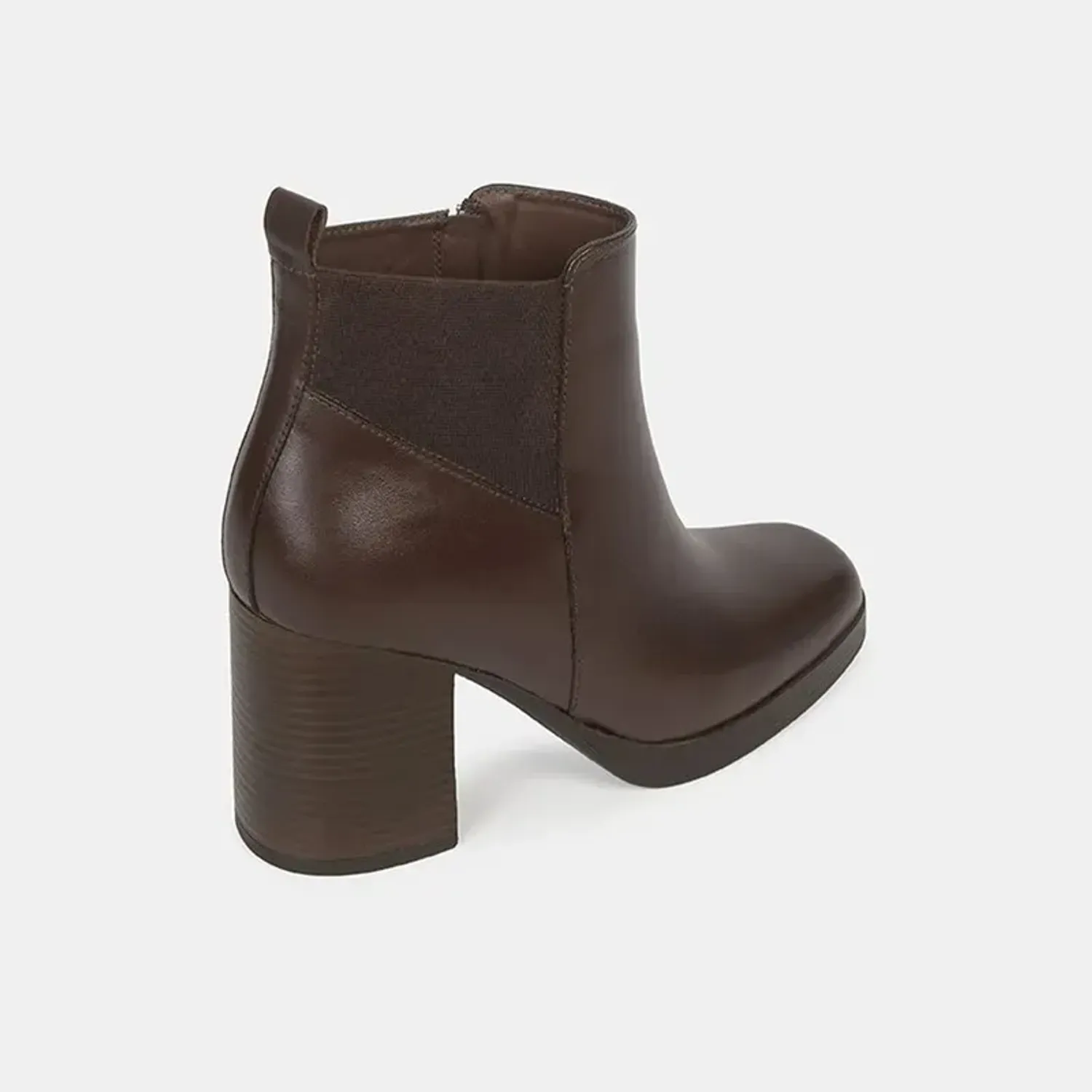 Botin Bata De Vestir Mujer De Cuero Cala color marron | Platanitos