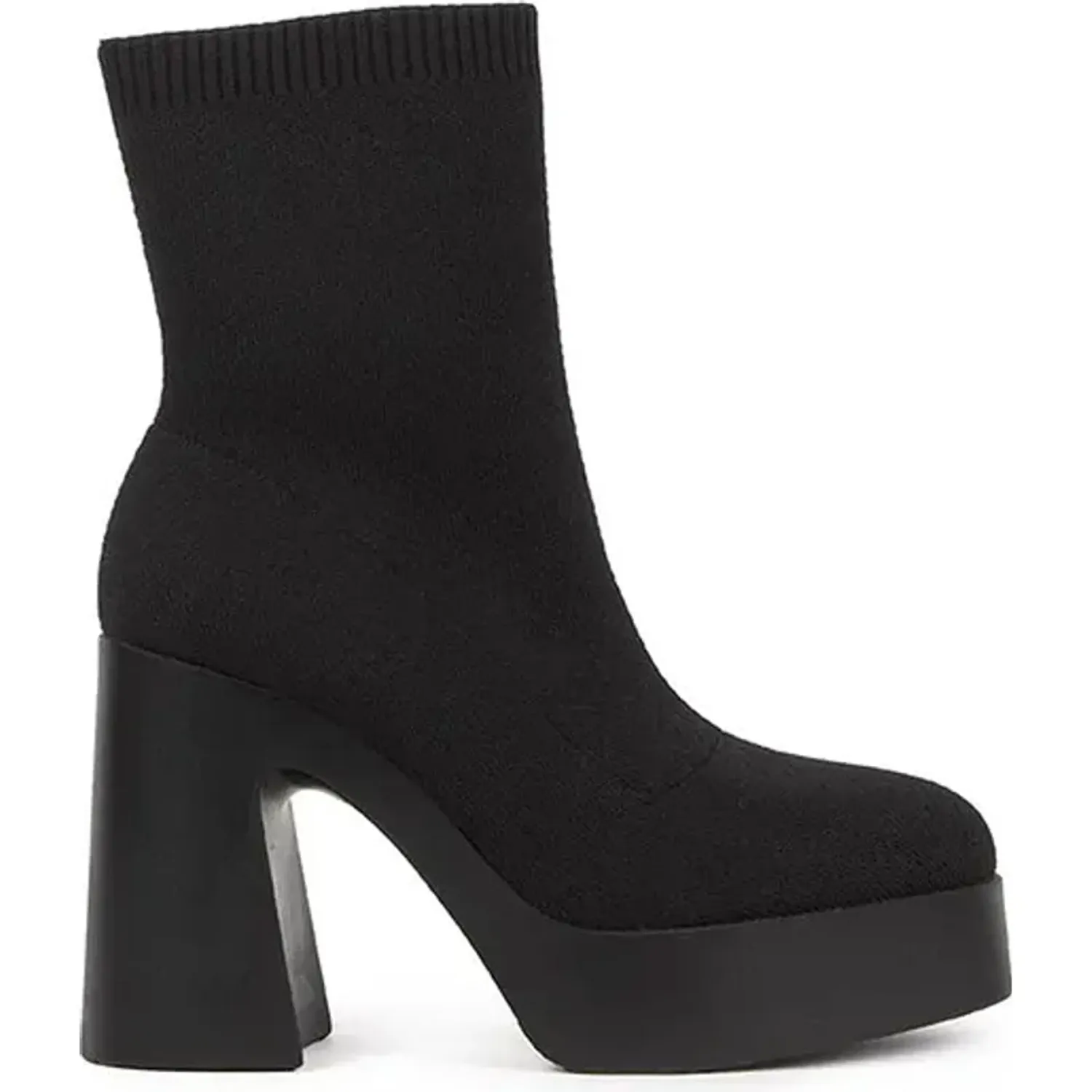 Botin Bata De Vestir Mujer Wolfi color black | Platanitos