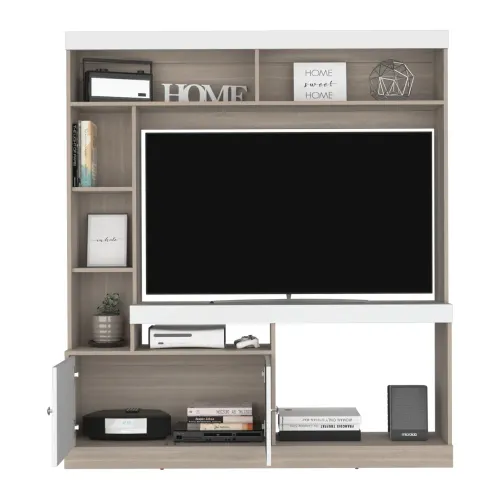 TUHOME Estante Tv65, 2 Puertas Dante