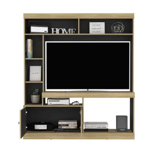 TUHOME Estante Tv65, 2 Puertas Dante