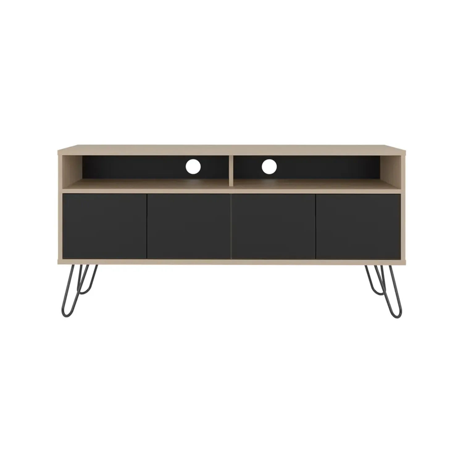 Rack Tuhome Tv55,  4 Puertas Vassel color cartagena y wengue | Platanitos