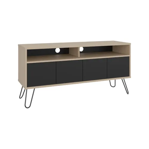 TUHOME Rack Tv55,  4 Puertas Vassel