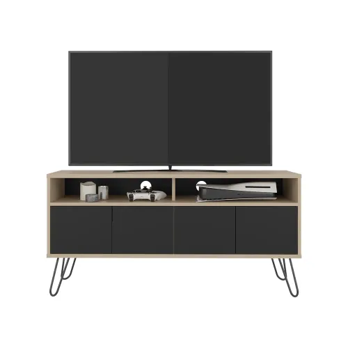 TUHOME Rack Tv55,  4 Puertas Vassel