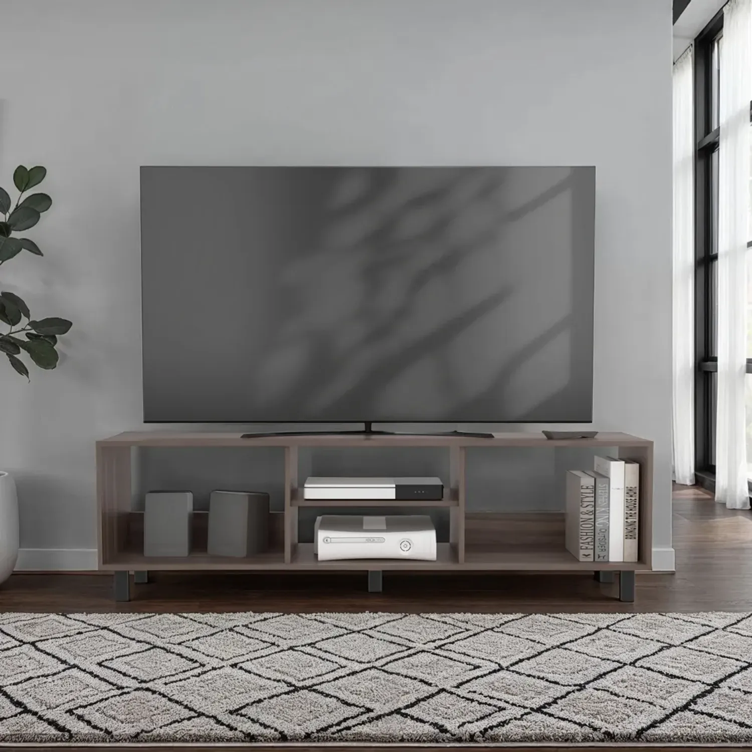 Rack Tuhome Tv70  Tunez color avellana | Platanitos