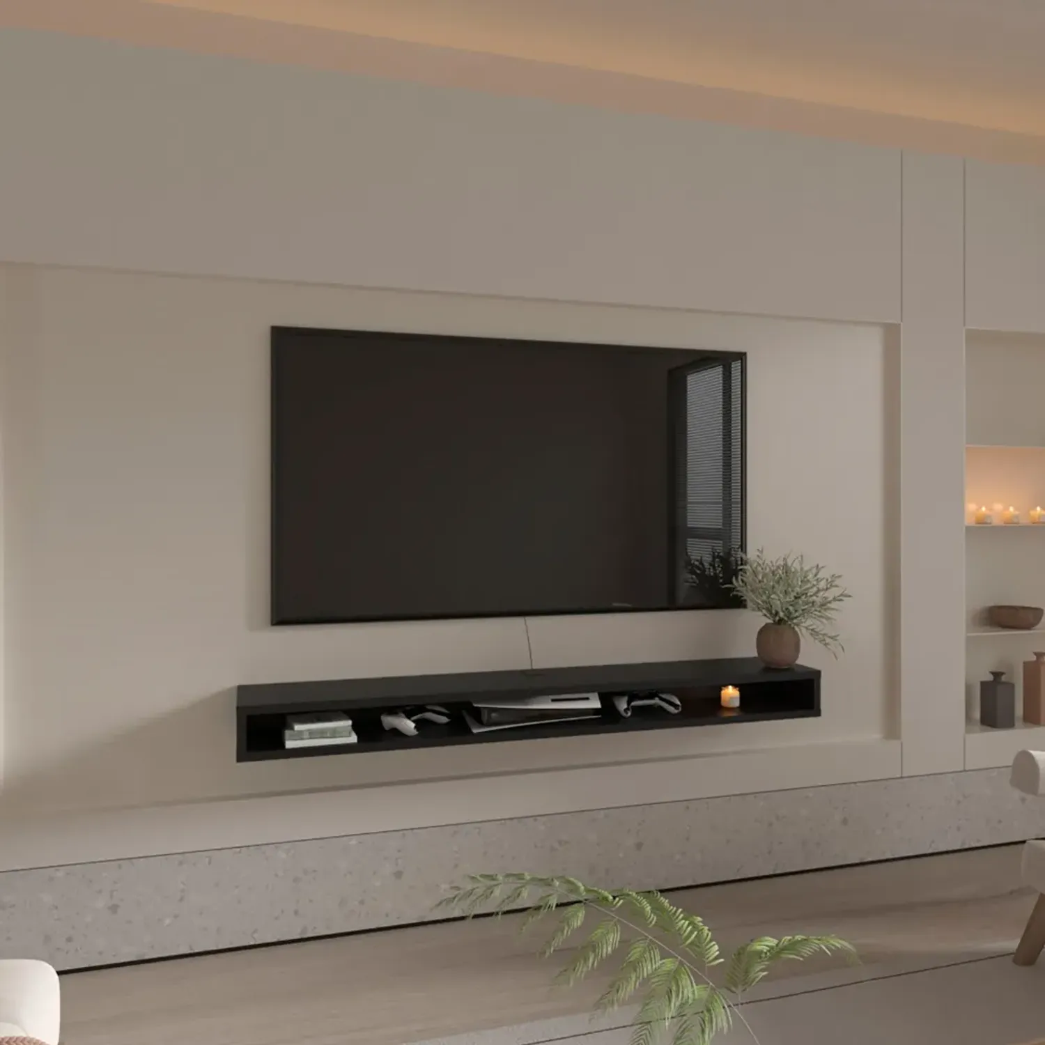 Panel Tuhome Tv75 Luft color wengue | Platanitos