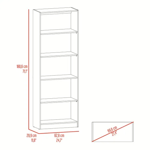 TUHOME Estante Home-E M3 5 Niveles