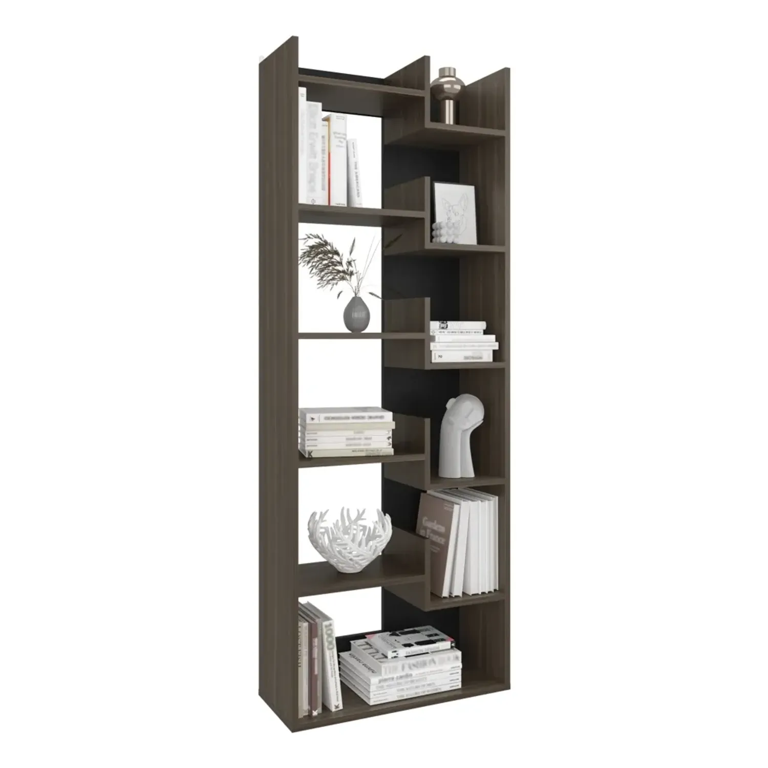 Biblioteca Tuhome 6 Niveles Clover color milan y wengue | Platanitos