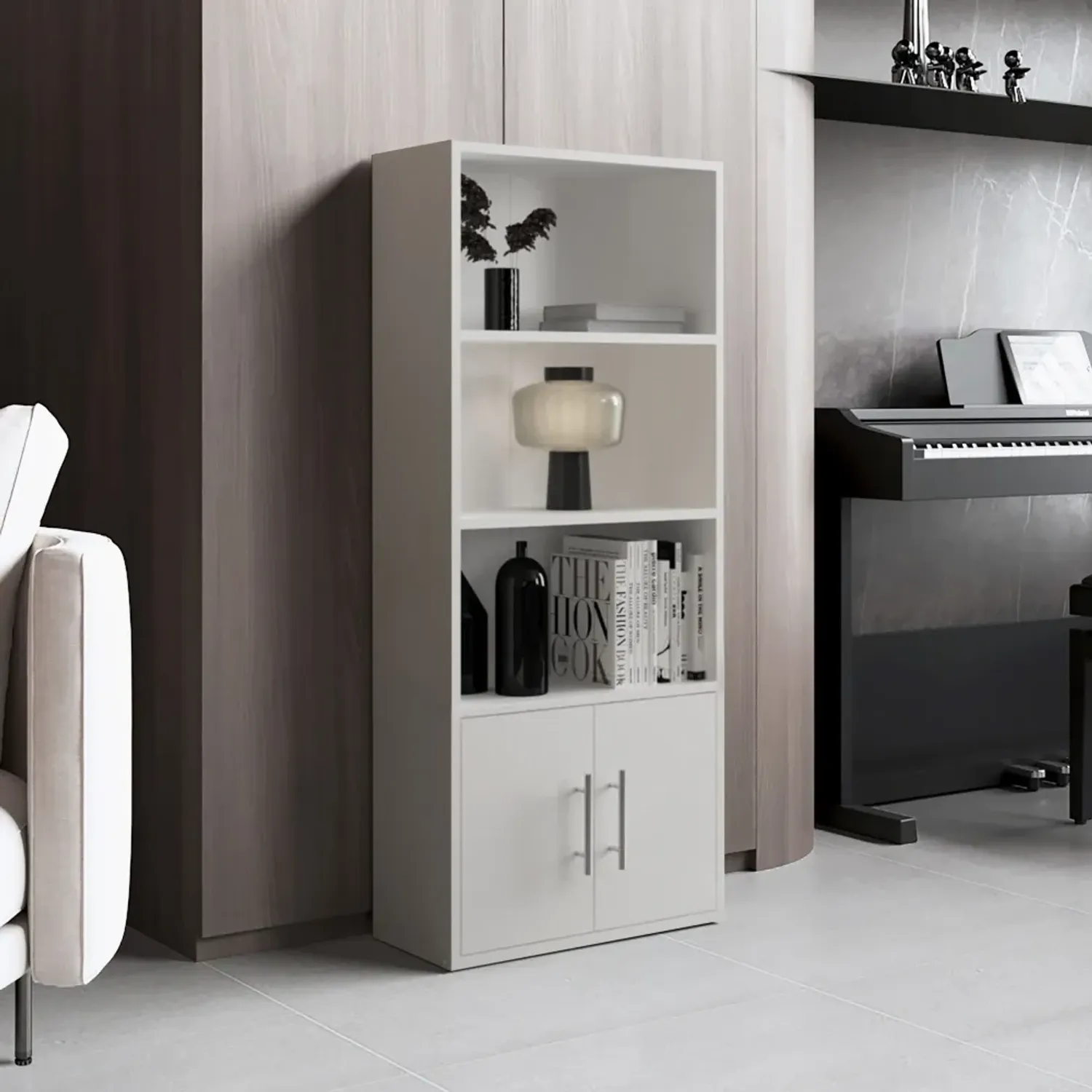 Biblioteca Tuhome Eco Joy 2 Puertas color blanco | Platanitos