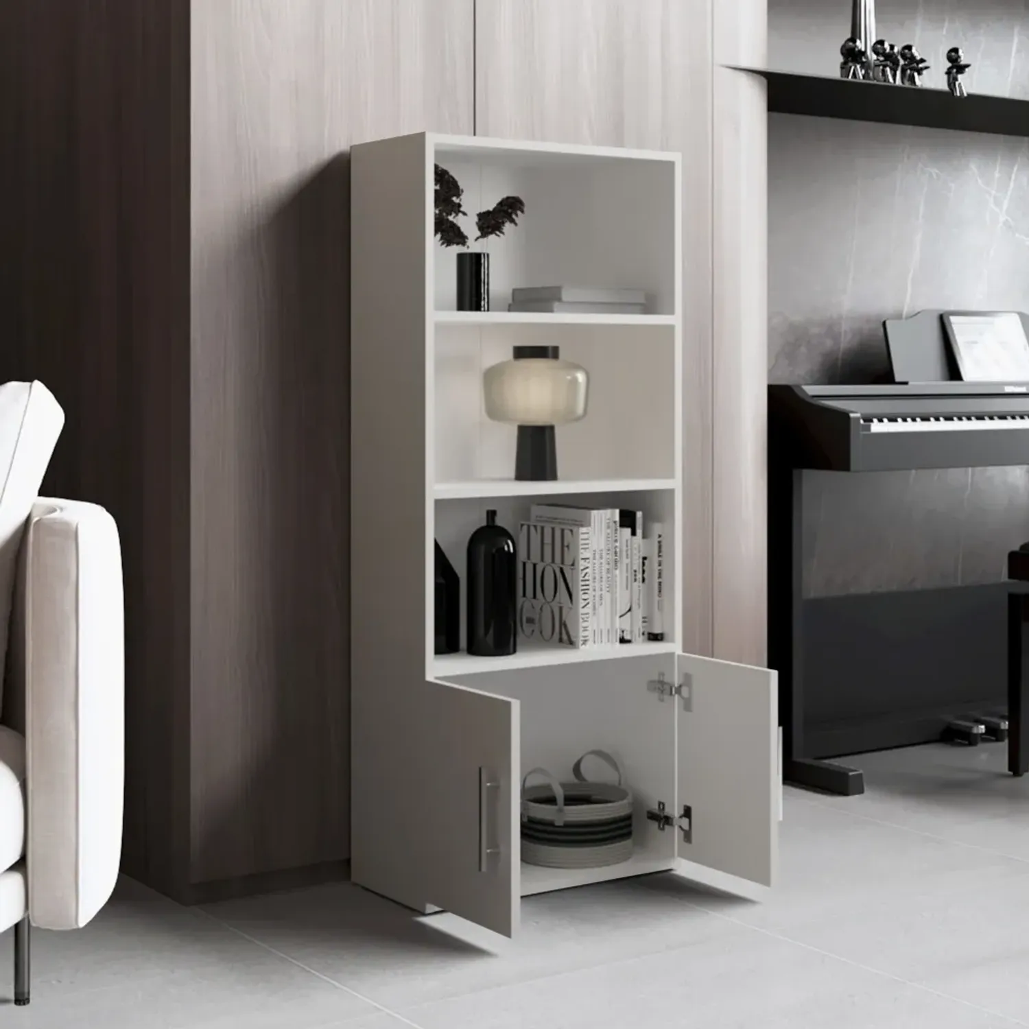 Biblioteca Tuhome Eco Joy 2 Puertas color blanco | Platanitos