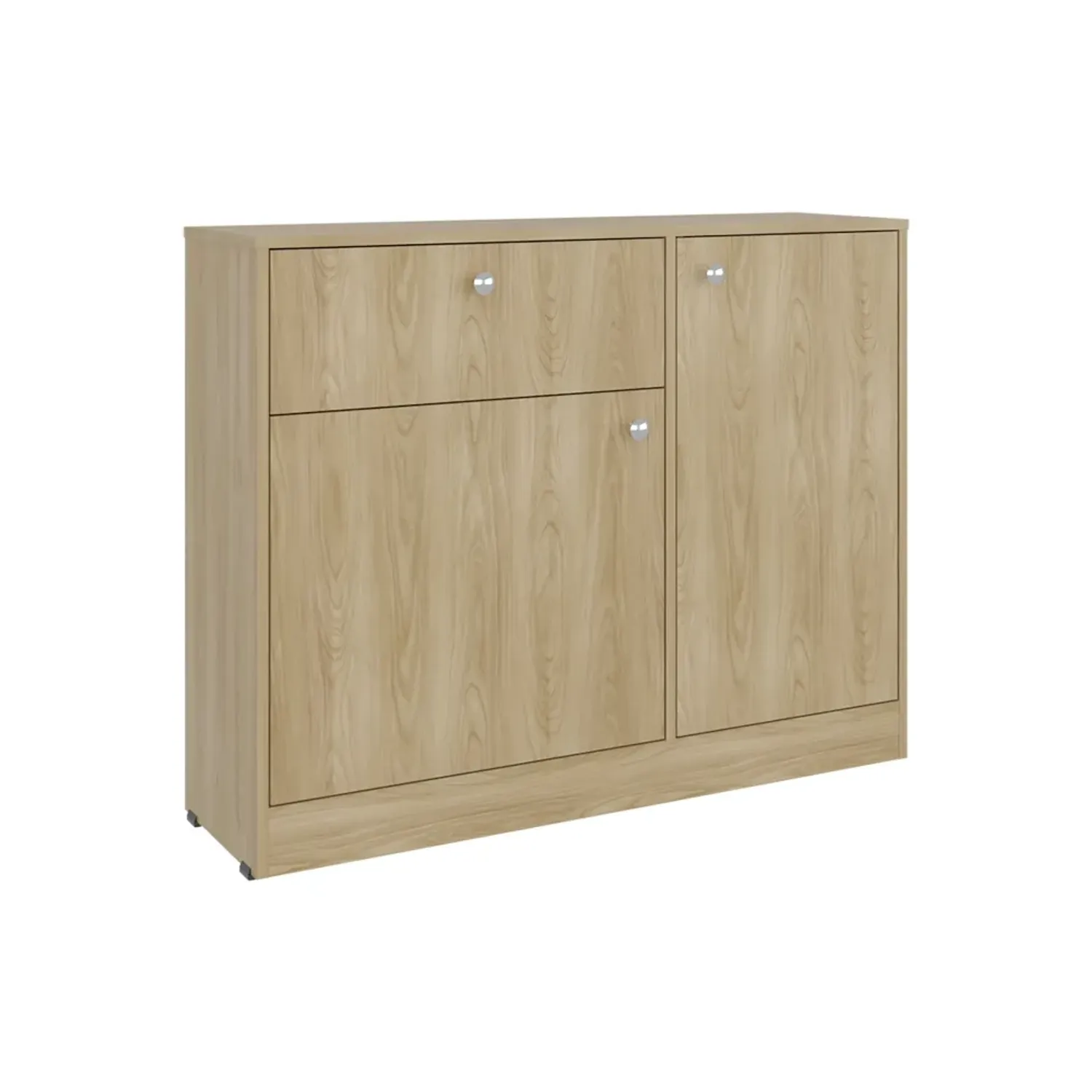 Comoda Tuhome 1 Cajon 2 Puertas Praga color fresno | Platanitos