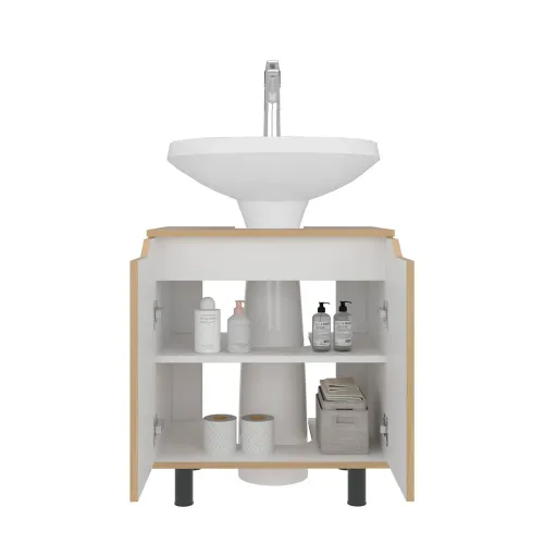 TUHOME Mueble Para Lavamanos 2 Puertas Marlo
