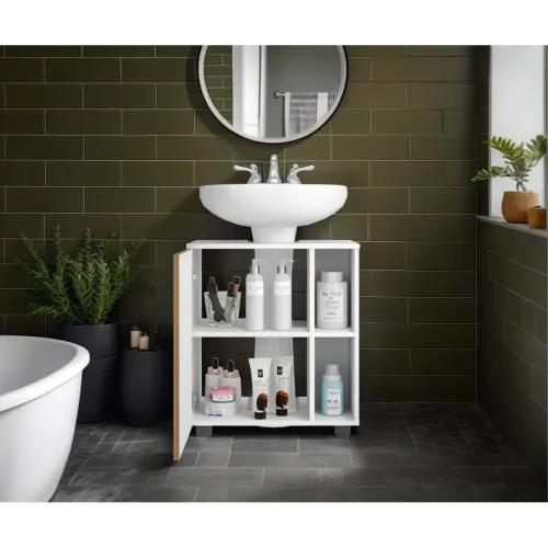 TUHOME Mueble Para Lavamanos 1 Puerta Pascuale