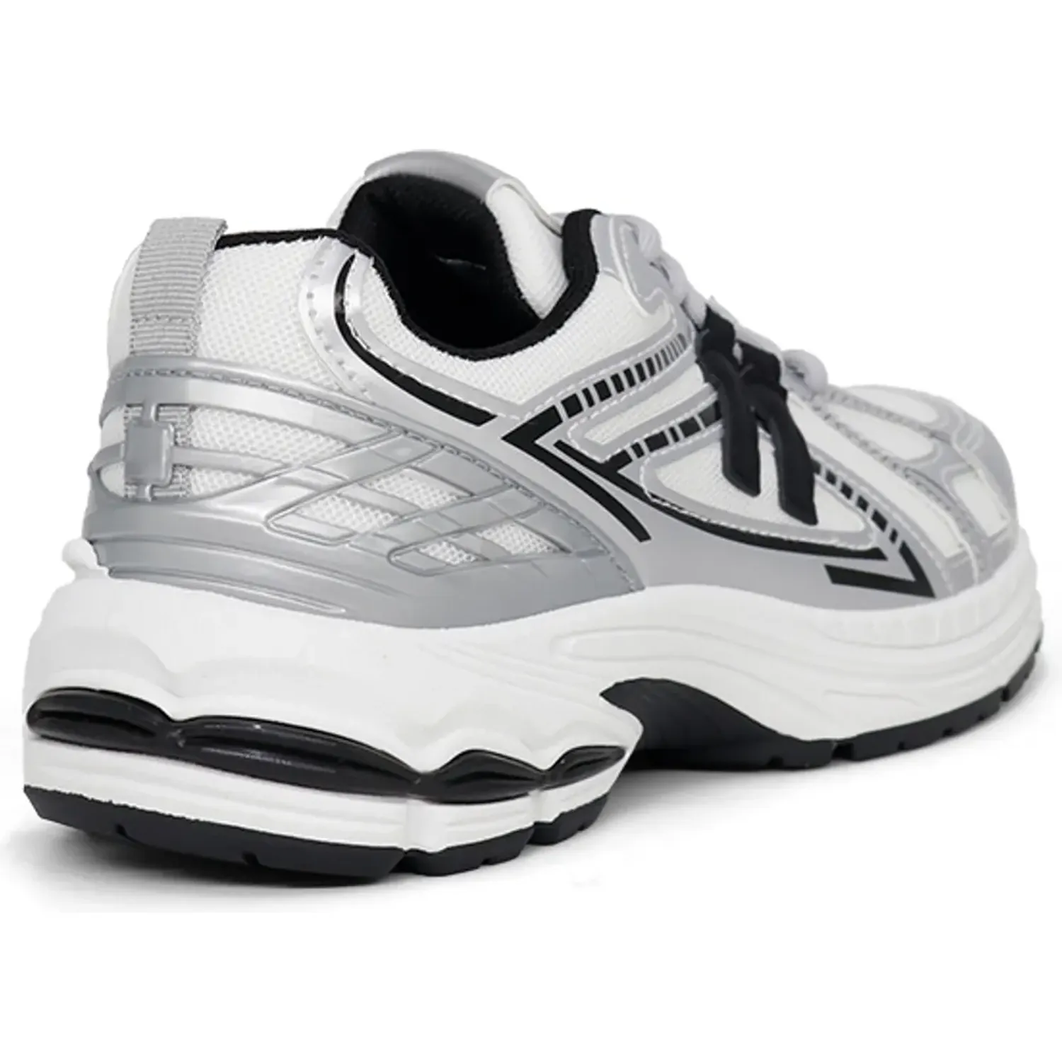 Zapatillas Ariana Running Mujer 1142-26q2 -P color plata / negro | Platanitos