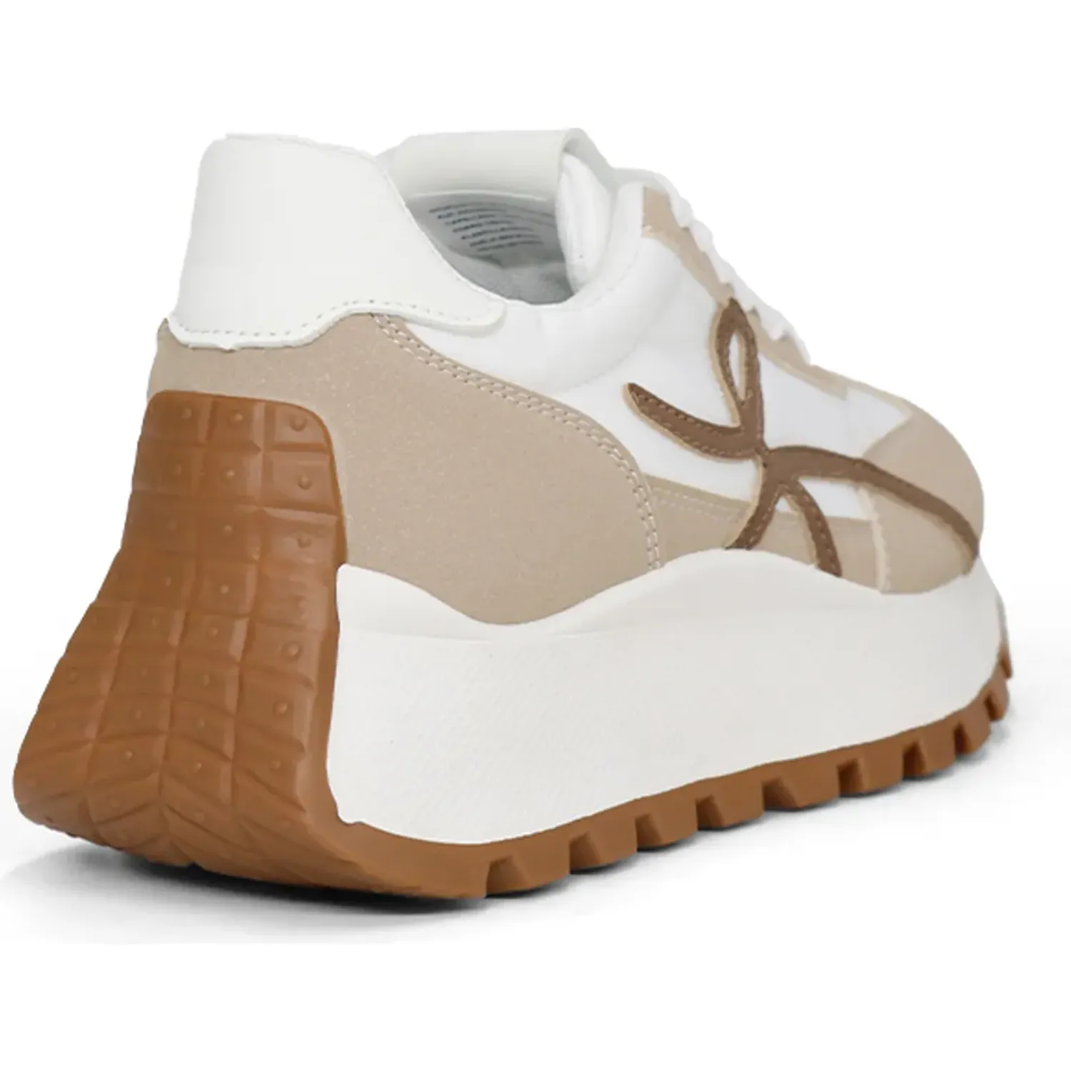 Zapatillas Ariana Urbanas Mujer 7257-26q2 color beige | Platanitos