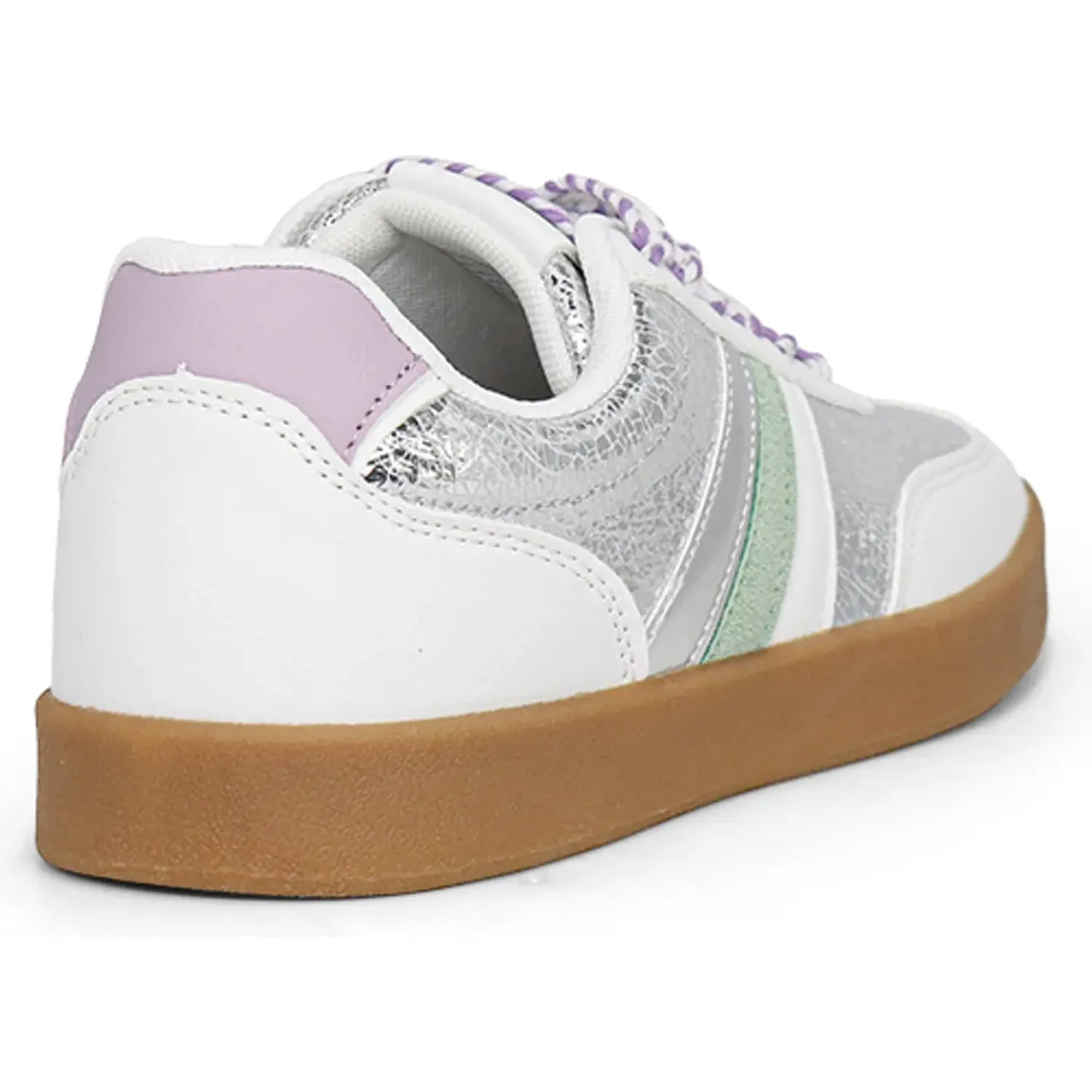 Zapatillas Ariana Urbanas Mujer 7840-26q2-Bl color blanco/plata | Platanitos