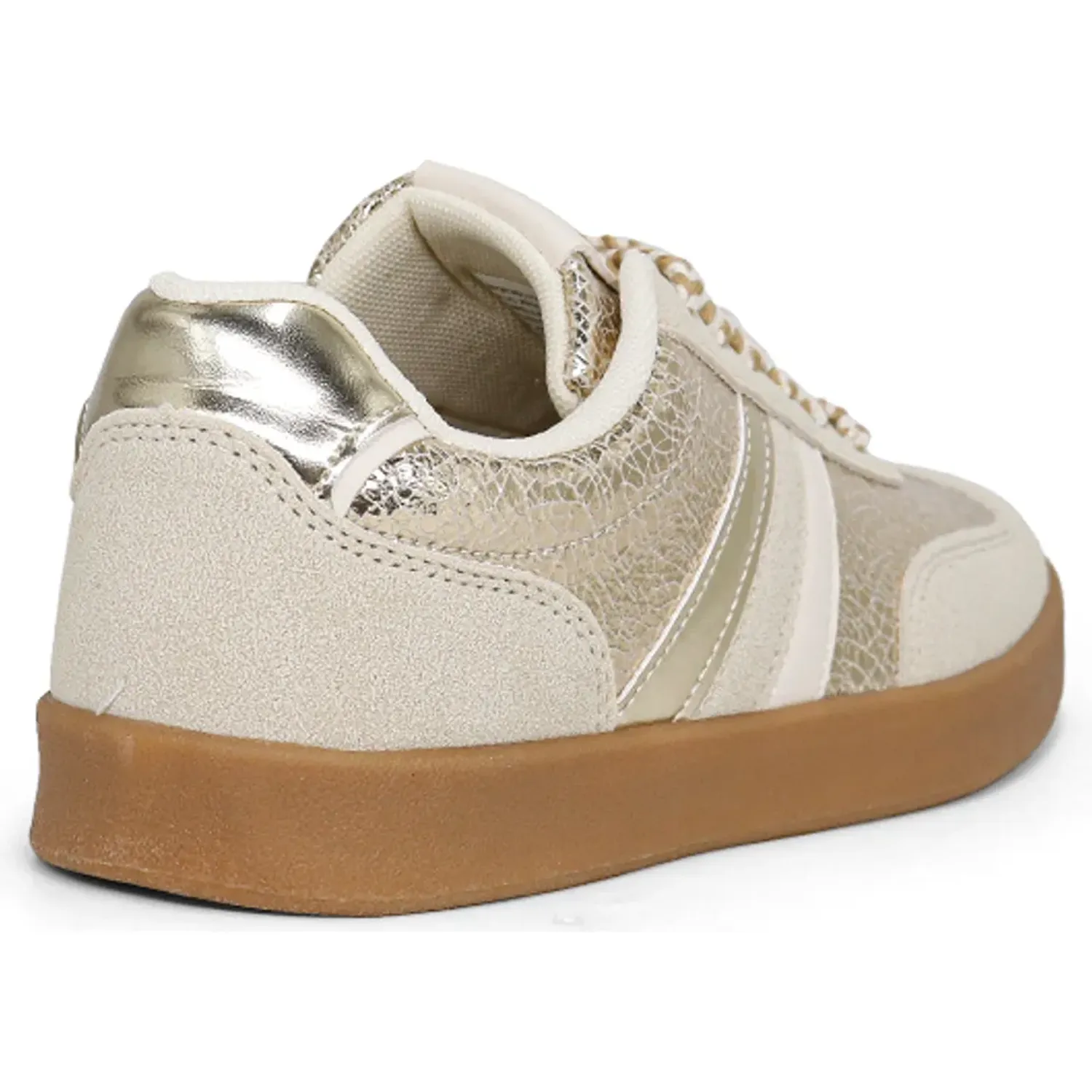 ARIANA Zapatillas Ariana Urbanas Mujer 7840-26q2 color beige/oro | Platanitos