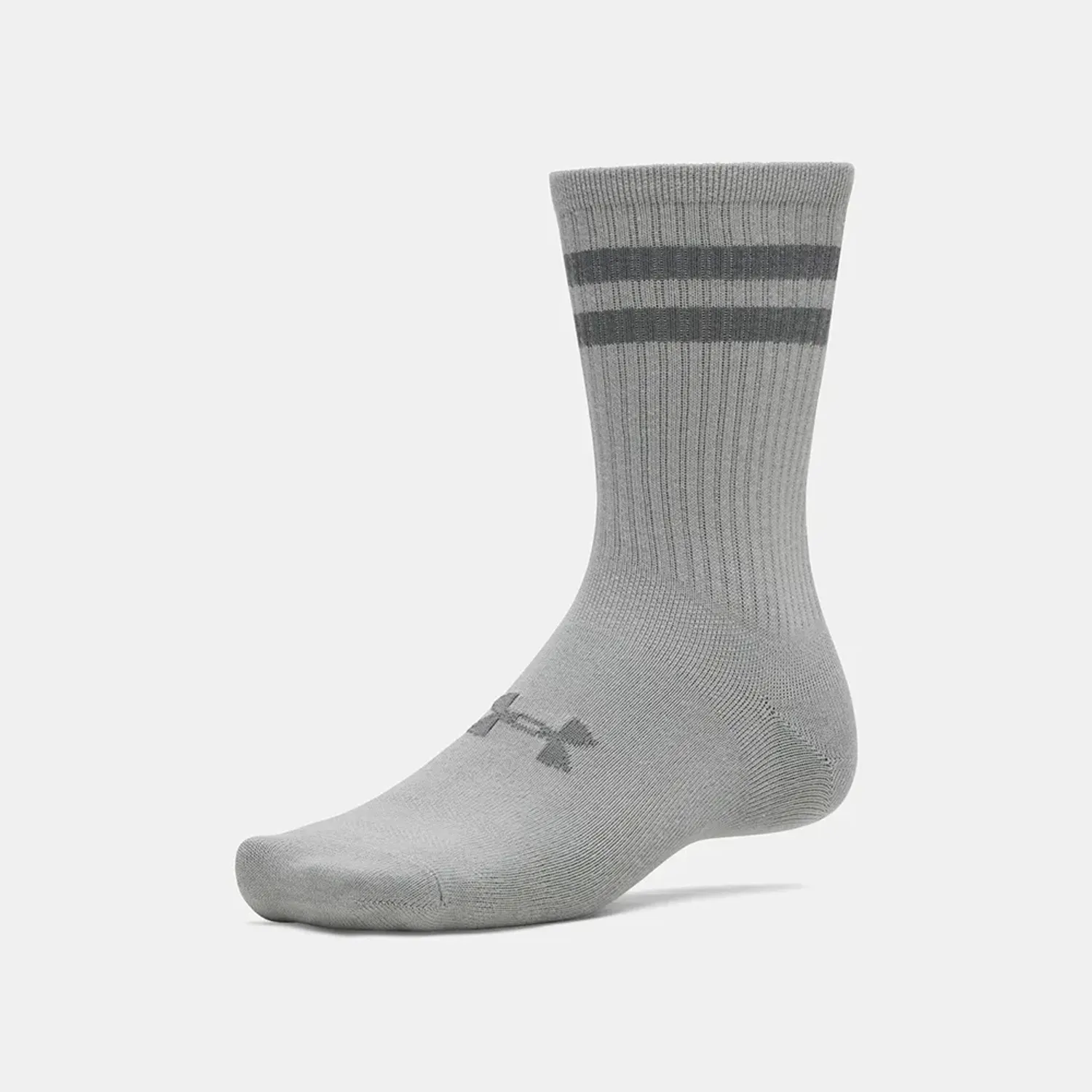 Medias Under Armour Largas Essential Unisex  - 6 Pares color blanco / gris / negro | Platanitos