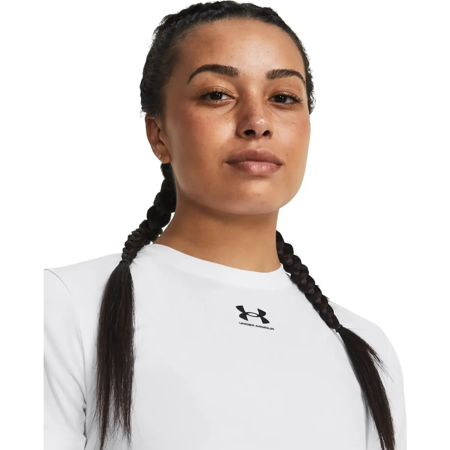 Polo Under Armour Training Manga Corta Mujer Pro Train Ss color blanco | Platanitos