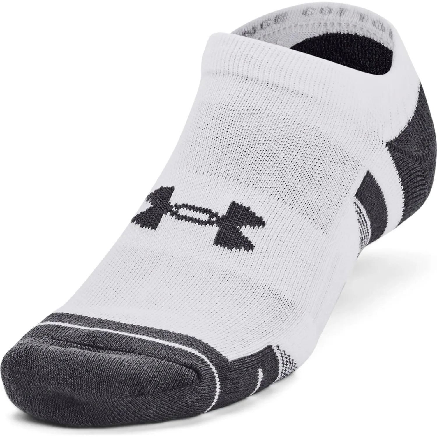 Medias Under Armour Invisibles Unisex Essential No Show - 3 Pares color blanco | Platanitos