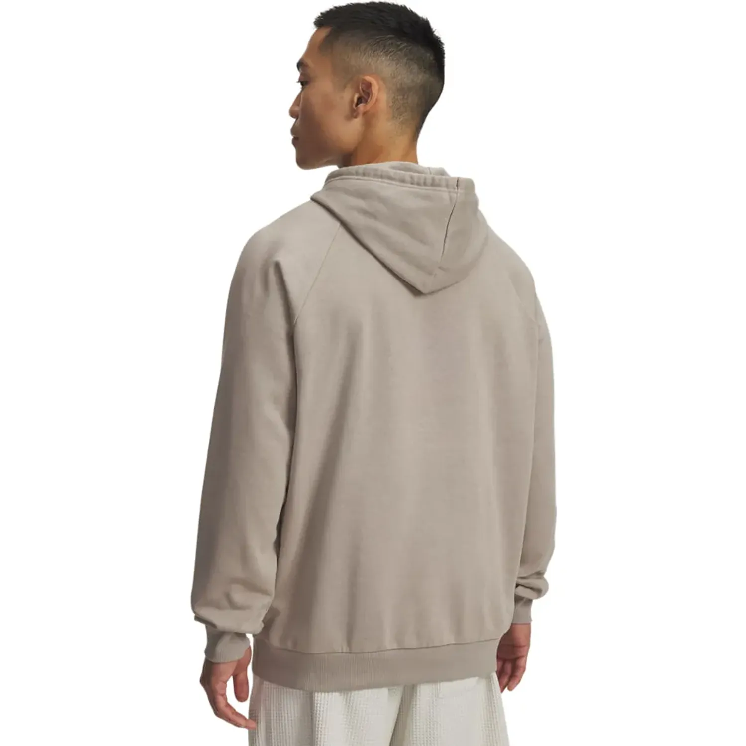 Polera Under Armour Training Hombre Rival Fleece Logo color beige | Platanitos