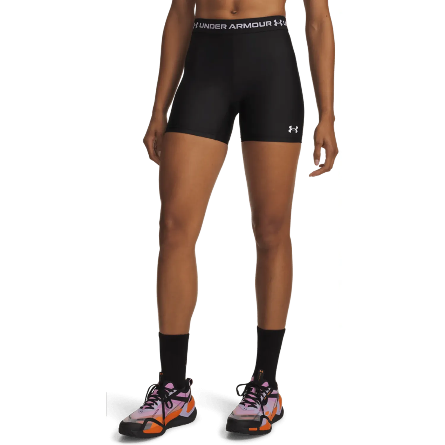 Short Under Armour Training Mujer Heatgear Middyheatgear color negro | Platanitos