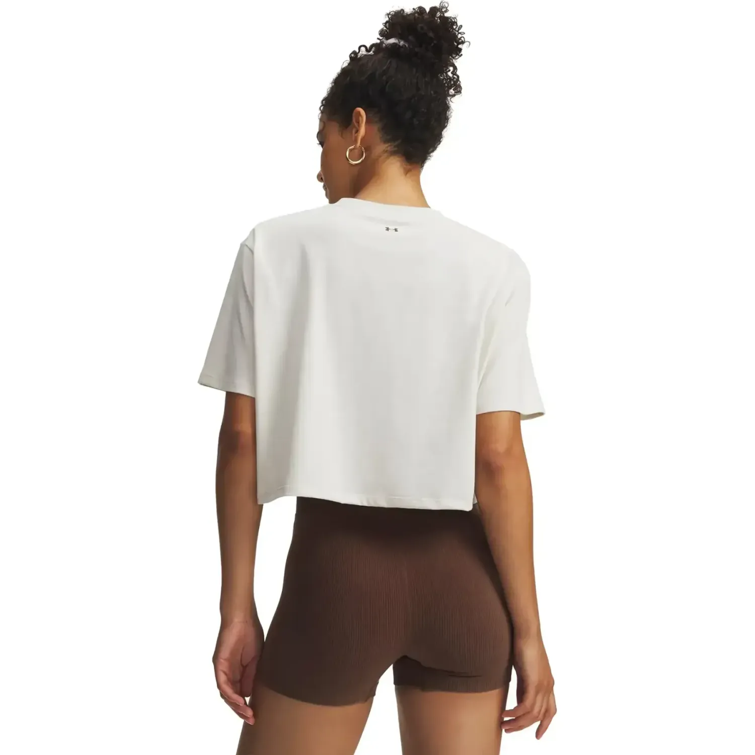 Polo Under Armour Training Mujer Scriptheart color blanco | Platanitos