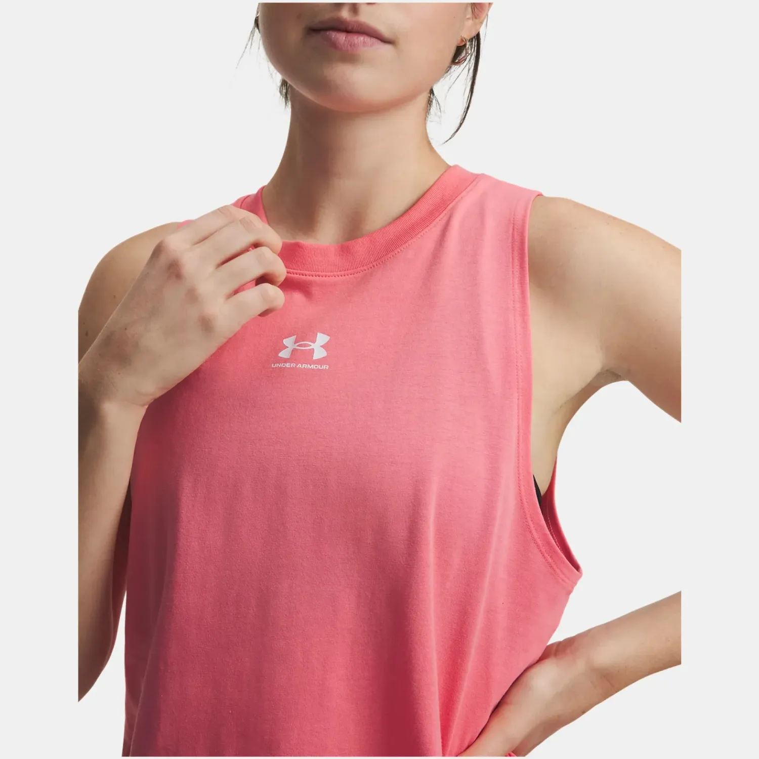 Bividi Under Armour Training Mujer Rival Muscle Tank color rosado | Platanitos