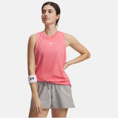 Bividi Under Armour Training Mujer Rival Muscle Tank color rosado | Platanitos