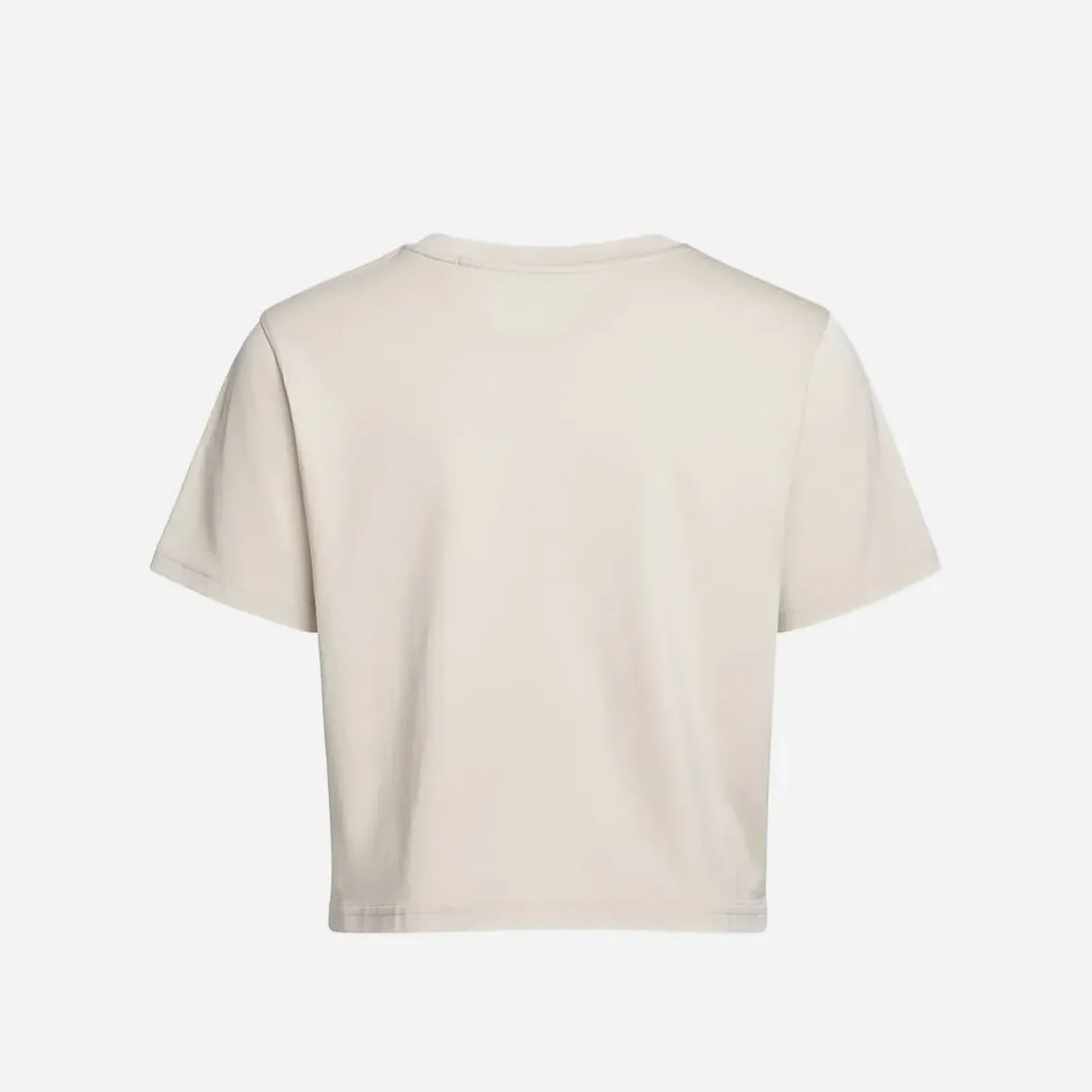 Polo Under Armour Urbano Mujer Varsity Boxy Crop color beige | Platanitos