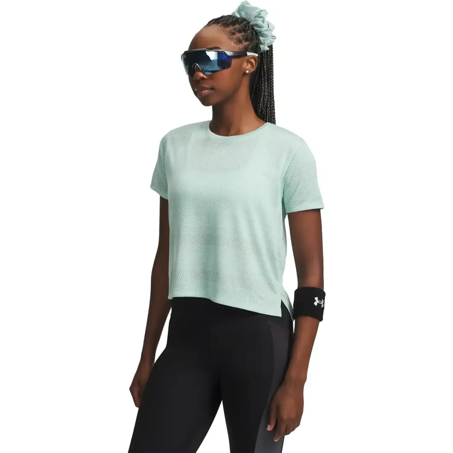Polo Under Armour Running Mujer Velociti Shortsleeve color verde | Platanitos